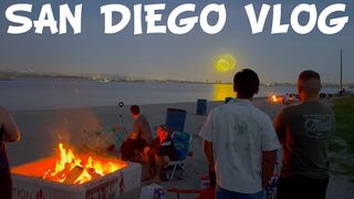 San Diego Pacific Beach Bars...followed by a Bonfire with Fireworks ????️????????????