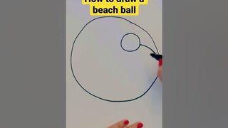 How to draw a beach ball| learn step by step easy tutorial #shorts #ball #draw #friendship #viral