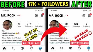 How to get free Instagram followers In telugu || Get 1k followers in 10 min No Fake / Mr Man YT