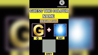 Guess challenge : Guess the colour name Guess puzzle for IQ test #riddles #shorts