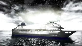 Cruise Ship at Unreal Engine. Preview of one of my 3D models, testing Water Body Ocean and Sun Sky.