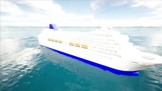 Cruise Ship at Unreal Engine. Preview of one of my 3D models, testing Water Body Ocean and Sun Sky.