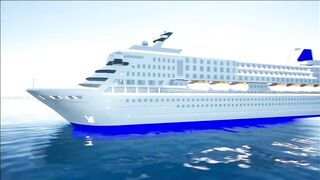 Cruise Ship at Unreal Engine. Preview of one of my 3D models, testing Water Body Ocean and Sun Sky.