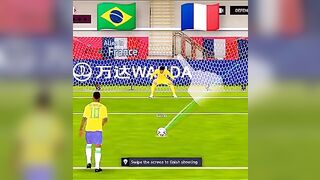 Brazil vs France || Final || Penalty #gaming #football #games #gamingvideos #penalty #shorts