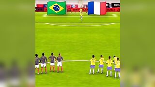 Brazil vs France || Final || Penalty #gaming #football #games #gamingvideos #penalty #shorts