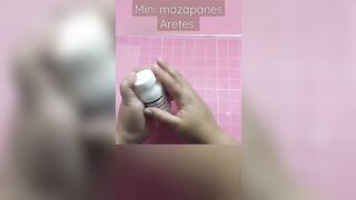 Tutorial Mini mazapanes Aretes de Porcelana Fría o Pasta Flexible.