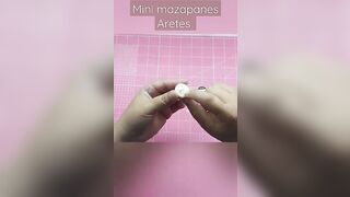 Tutorial Mini mazapanes Aretes de Porcelana Fría o Pasta Flexible.