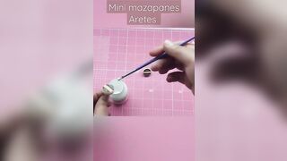 Tutorial Mini mazapanes Aretes de Porcelana Fría o Pasta Flexible.