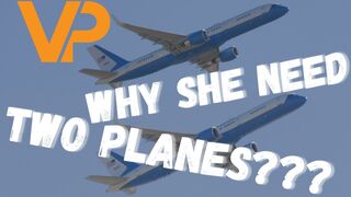 Kamala Harris LUXURY TRAVEL | Why does she need TWO PLANES???