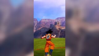 Goku dando surra em seu irmão Raditz #dragonballz ##anime