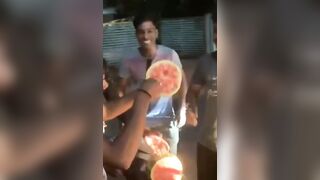 5k Views celebration #watermelon #cutting #celebrity #kanniyakumari #nature #athencode #2023