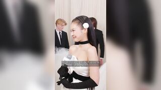 BlackPink Jennie Kim at Met Gala 2023 #jennie #blackpink #viral #shorts #celebrity