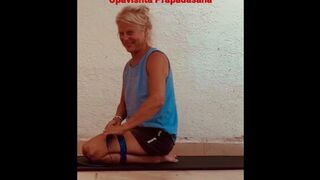 #yoga Salamba/Niralamba Uttana Kulpa Upavishta Prapadasana Learn with Yoga Strap #yogini #yogi