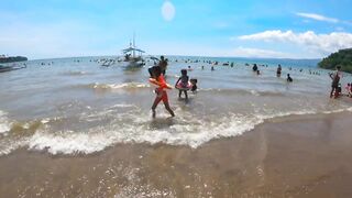 HUSKY GOES TO SWIMMING LESSON I SALAMAN BEACH RESORT BAGAC BATAAN I SWIMMING TIME I HUSKY DOG