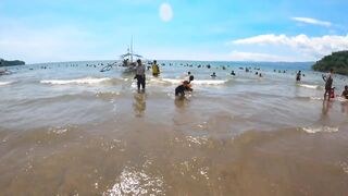 HUSKY GOES TO SWIMMING LESSON I SALAMAN BEACH RESORT BAGAC BATAAN I SWIMMING TIME I HUSKY DOG