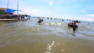 HUSKY GOES TO SWIMMING LESSON I SALAMAN BEACH RESORT BAGAC BATAAN I SWIMMING TIME I HUSKY DOG