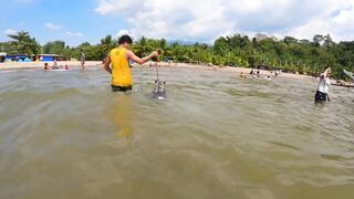 HUSKY GOES TO SWIMMING LESSON I SALAMAN BEACH RESORT BAGAC BATAAN I SWIMMING TIME I HUSKY DOG