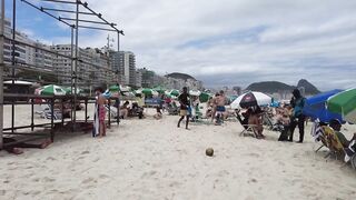 Copacabana Beach Walk | Rio de Janeiro, Brazil [4K UHD 60 fps]