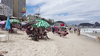 Copacabana Beach Walk | Rio de Janeiro, Brazil [4K UHD 60 fps]