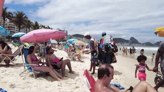 Copacabana Beach Walk | Rio de Janeiro, Brazil [4K UHD 60 fps]