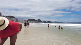 Copacabana Beach Walk | Rio de Janeiro, Brazil [4K UHD 60 fps]