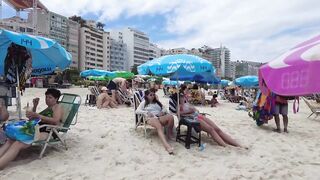 Copacabana Beach Walk | Rio de Janeiro, Brazil [4K UHD 60 fps]