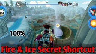 Fire & Ice Secret Shortcut | Beach Buggy Racing 2 #beachbuggyracing2