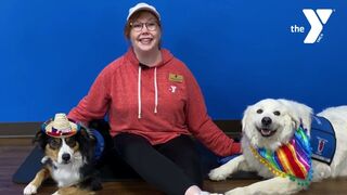 Yoga with Therapy Dogs