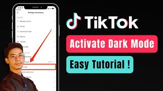 How to Put TikTok in Dark Mode !