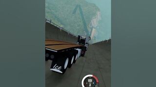 trailer truck vs mega ramp #shorts