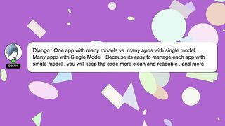 Django : One app with many models vs. many apps with single model