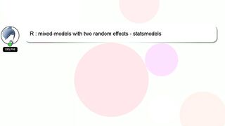 R : mixed-models with two random effects - statsmodels