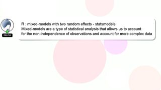 R : mixed-models with two random effects - statsmodels