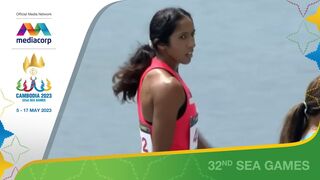 Singapore's Shanti Pereira qualifies for 200m final with time of 24.02s | Athletics SEA Games 2023