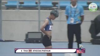 Singapore's Shanti Pereira qualifies for 200m final with time of 24.02s | Athletics SEA Games 2023