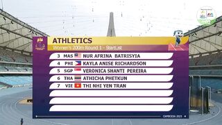 Singapore's Shanti Pereira qualifies for 200m final with time of 24.02s | Athletics SEA Games 2023