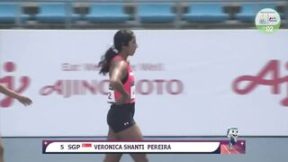 Singapore's Shanti Pereira qualifies for 200m final with time of 24.02s | Athletics SEA Games 2023