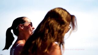 Celebrating Women's Natural Beauty on the Beach in Bikinis