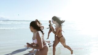 Celebrating Women's Natural Beauty on the Beach in Bikinis