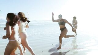 Celebrating Women's Natural Beauty on the Beach in Bikinis