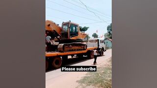 track travel JCB loaded in hayve road 100 tun lode bhai please like subscribe