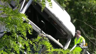 CSX train crashes with tractor-trailer in Baltimore County