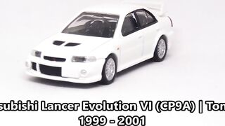 All Tomica & Hot Wheels Mitsubishi Lancer Evolution Models Showcase 1992 - 2016