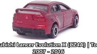 All Tomica & Hot Wheels Mitsubishi Lancer Evolution Models Showcase 1992 - 2016