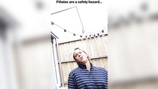 Piñatas are a safety hazard… #comedy #funny #tiktok #trending #skit #viral #foryou #piñatas #like