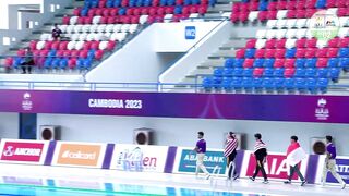 Malaysia's Enrique and Bertrand in Men's 10m Platform Victory Ceremony | Diving | SEA Games 2023