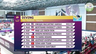 The BEST dives of the Men's 10m Platform Final as Malaysia take 1-2 finish | SEA Games 2023