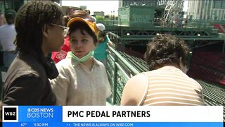 Pan-Mass Challenge riders meet their 'pedal partners' at Fenway Park