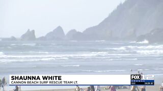 1 swimmer rescued, 1 missing off the coast near Cannon Beach