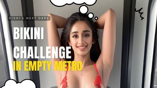 [AI]"Watch Dishi's Bikini Try-On Haul in an Empty Metro Train!" #art #ai #bikini #fashion #lookbook